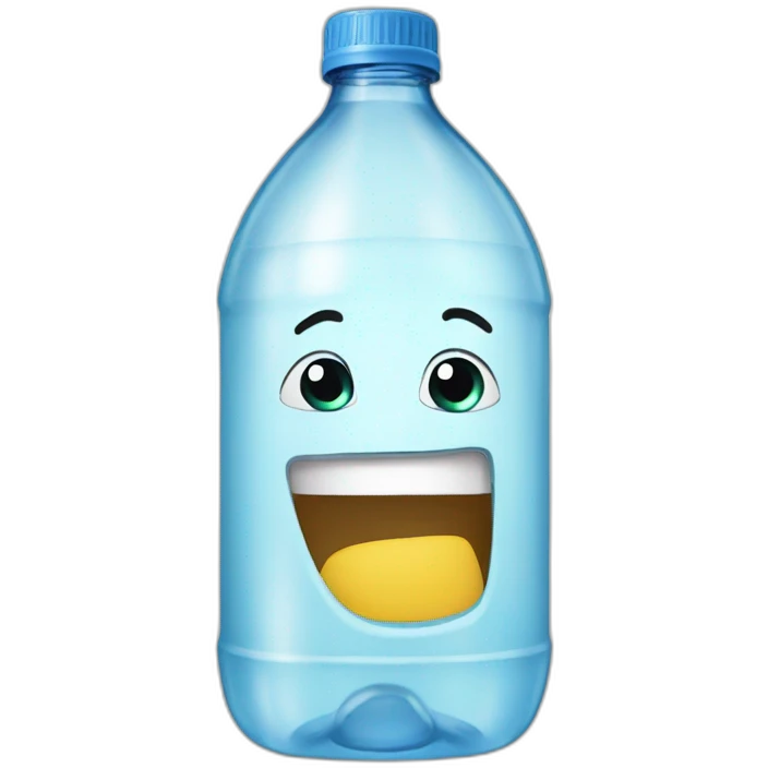 One emoji off Bottle of water emoji