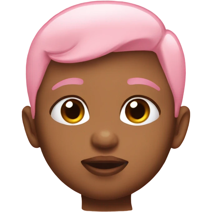 Baby pink kiss emoji