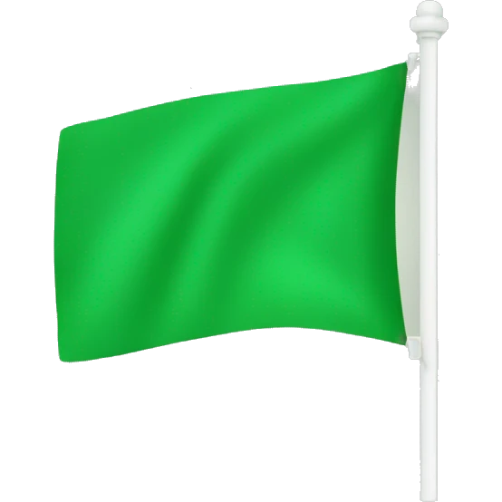 Green flag emoji