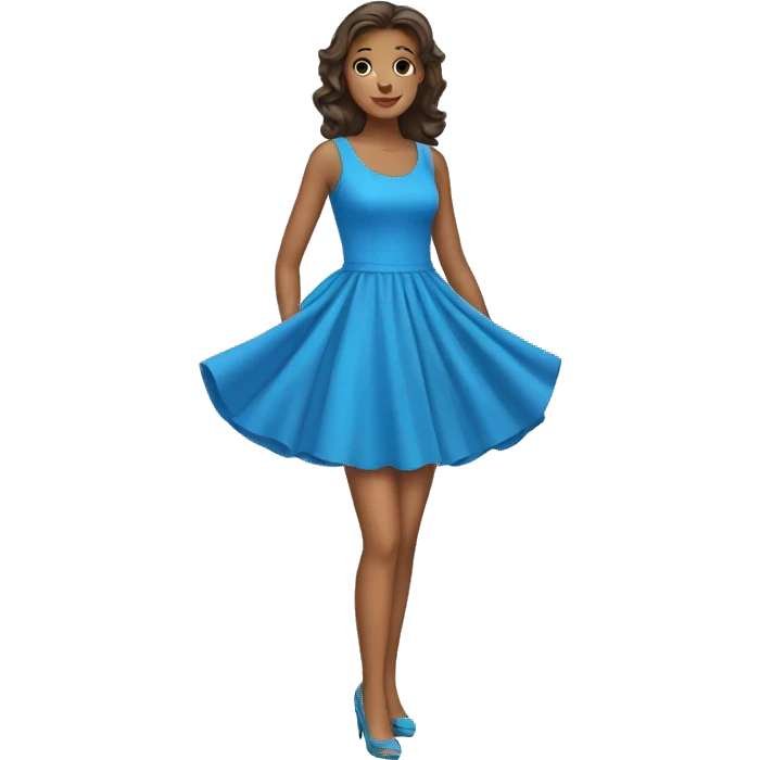 blue dress emoji