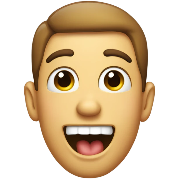 person sticking their tongue out and shaking their head back and forth emoji