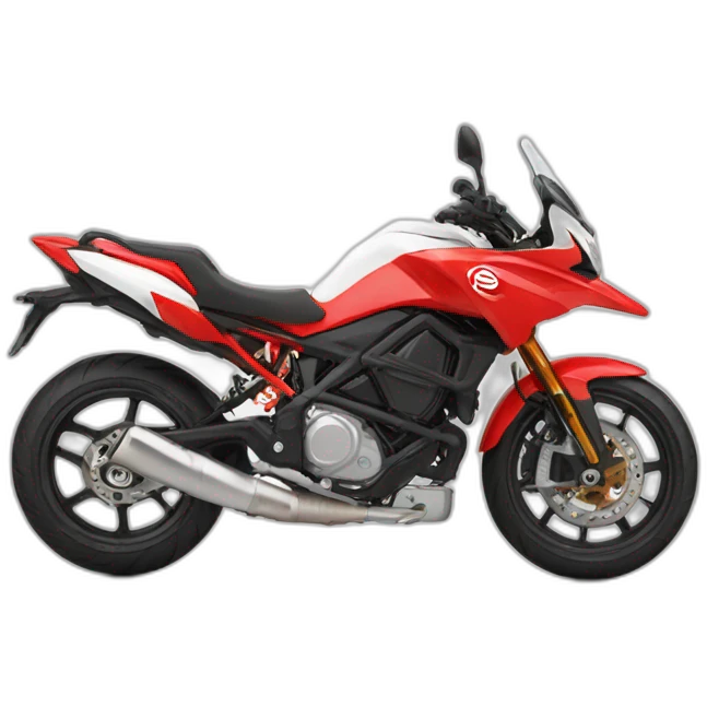 Moto super motars rouge et blanche emoji