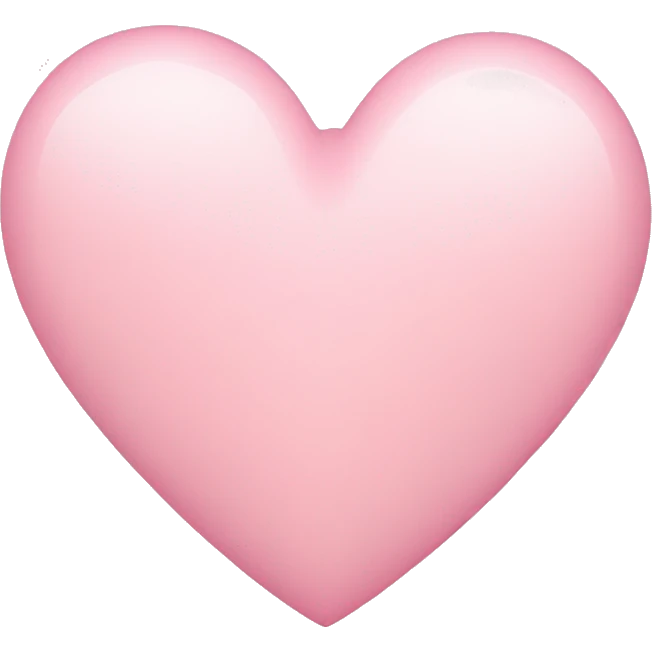 light pink heart emoji