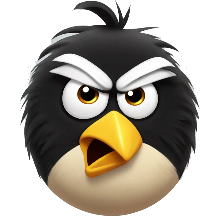 Angry bird emoji