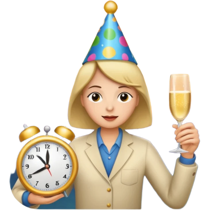 party, alarm clock, sunset MORE SUNSET. SLEEPY  emoji