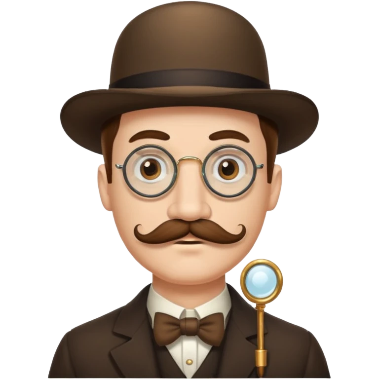 señor con bigote, y monoculo emoji