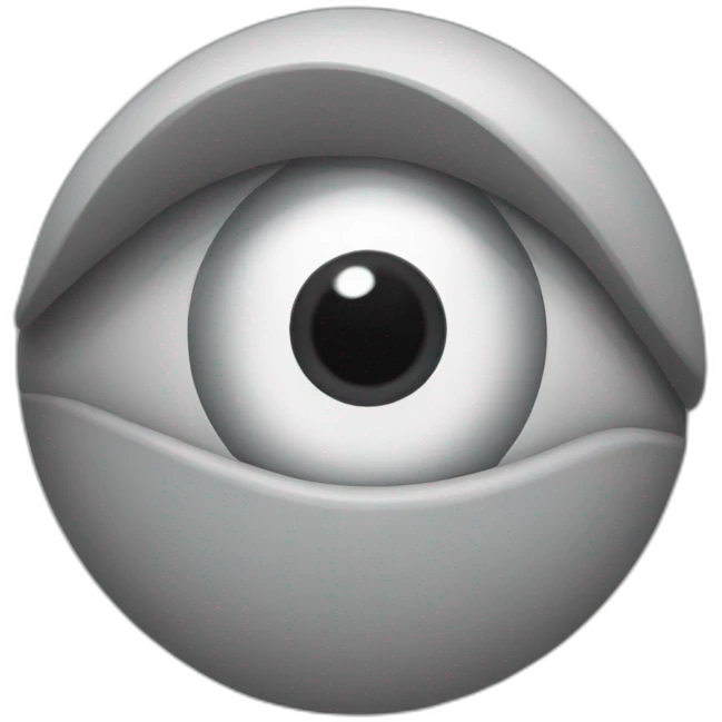 Œil gris emoji
