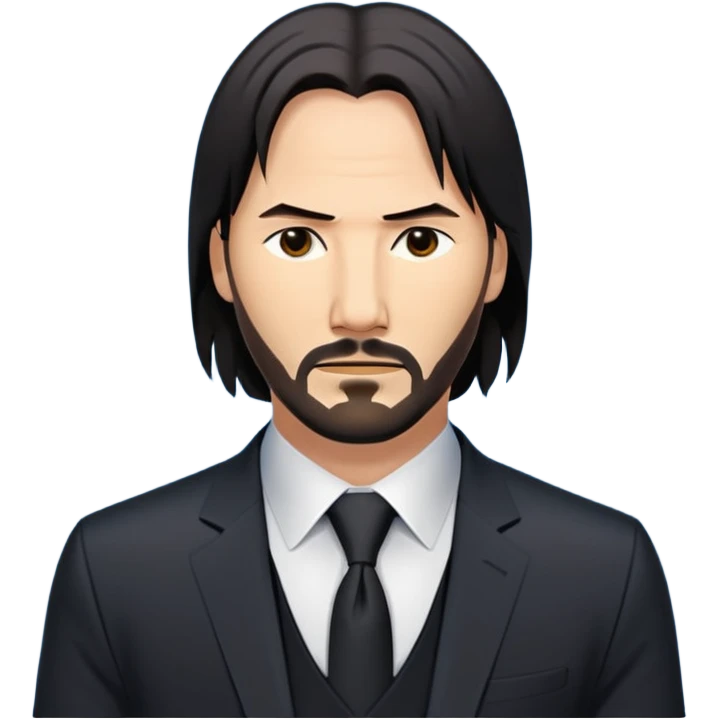 Masculinity John wick emoji size 100x100 pixel emoji