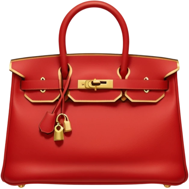 hermes red bag emoji