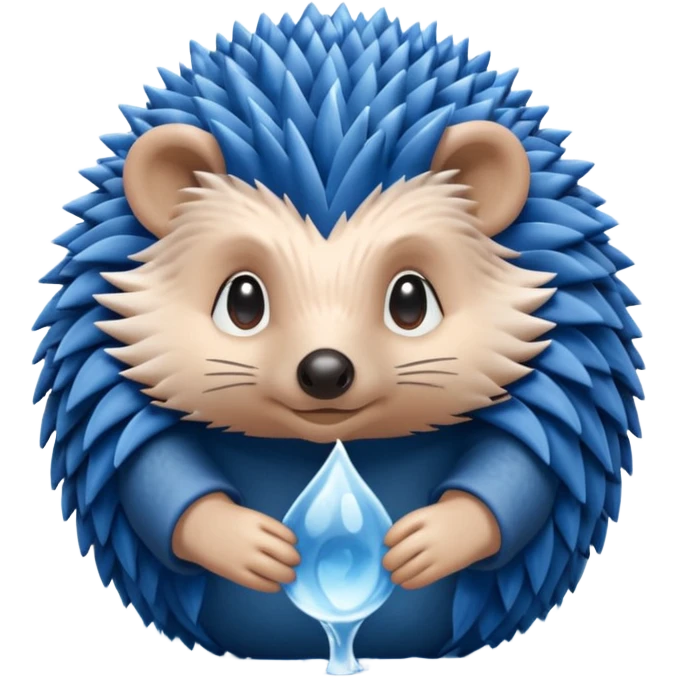 water bender hedgehog emoji