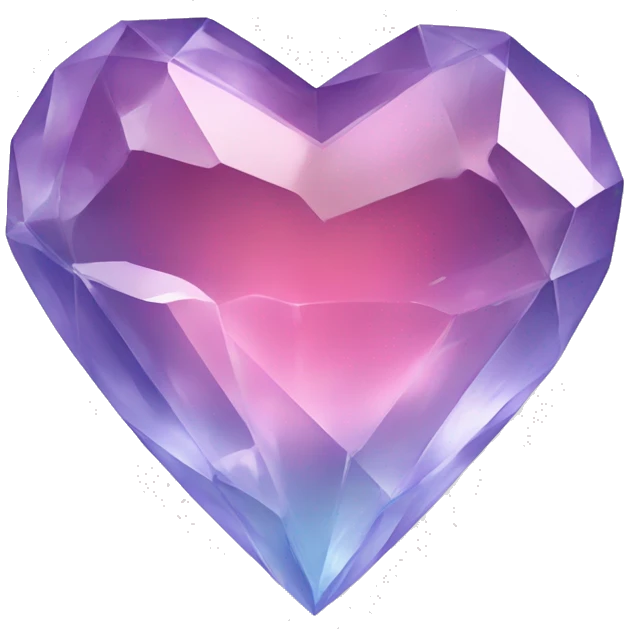 Crystal heart emoji