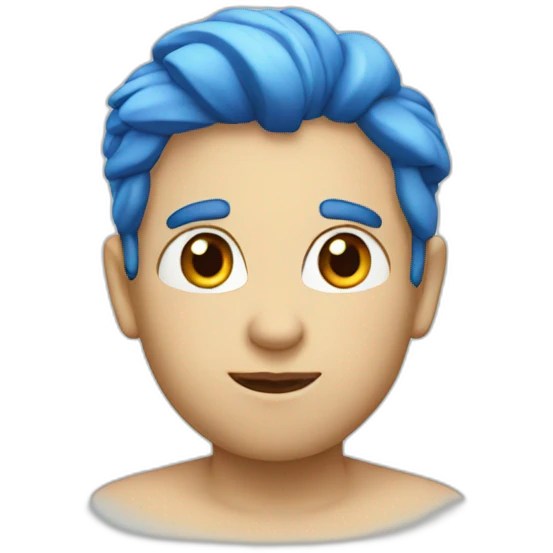 apple bleu emoji