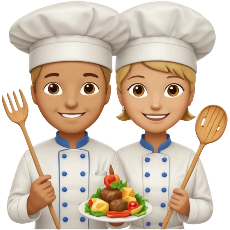 Grilling a person on a stick emoji