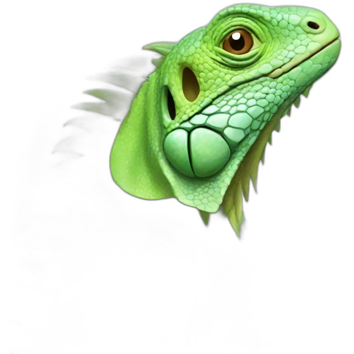 Sad iguana emoji