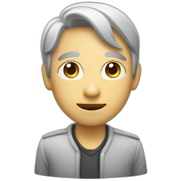 Chat avec un choen emoji