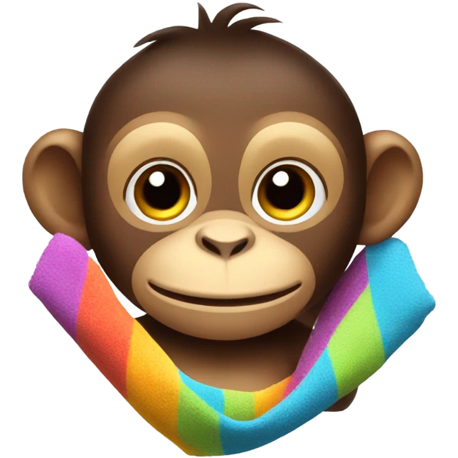 Monkey holding a towel emoji