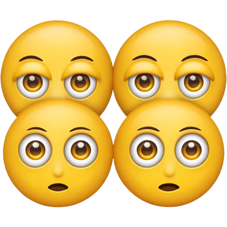 rolling eye emoji w three eyes emoji
