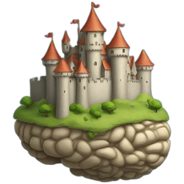 castle on a brain emoji