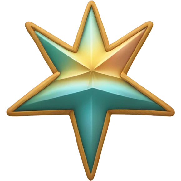 Una estrella partida a la mitad emoji
