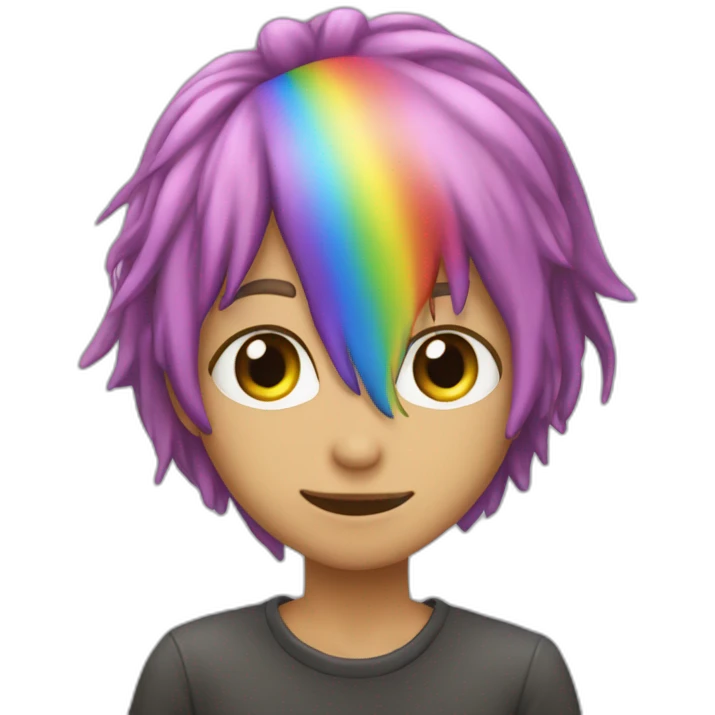 caca arc en ciel emoji