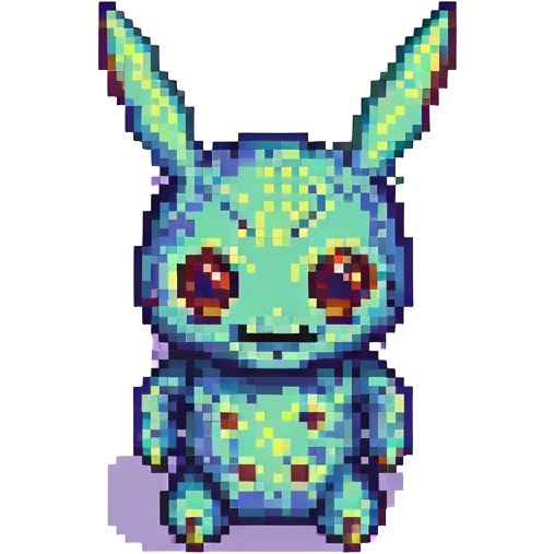 pikachu alien with antennae emoji