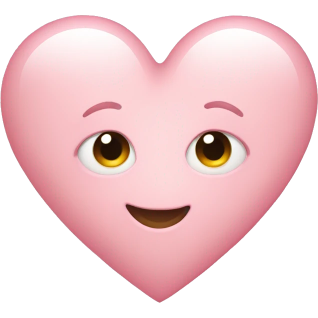 Light pink heart emoji