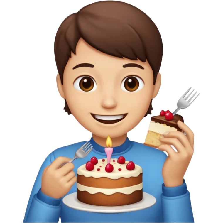 eating cake  emoji