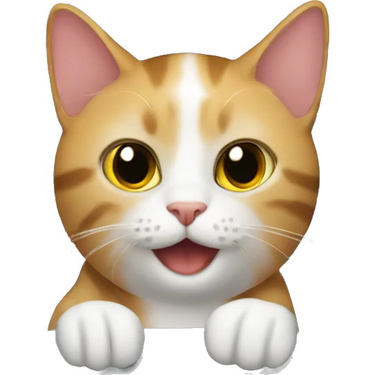 Cat in the sport car emoji