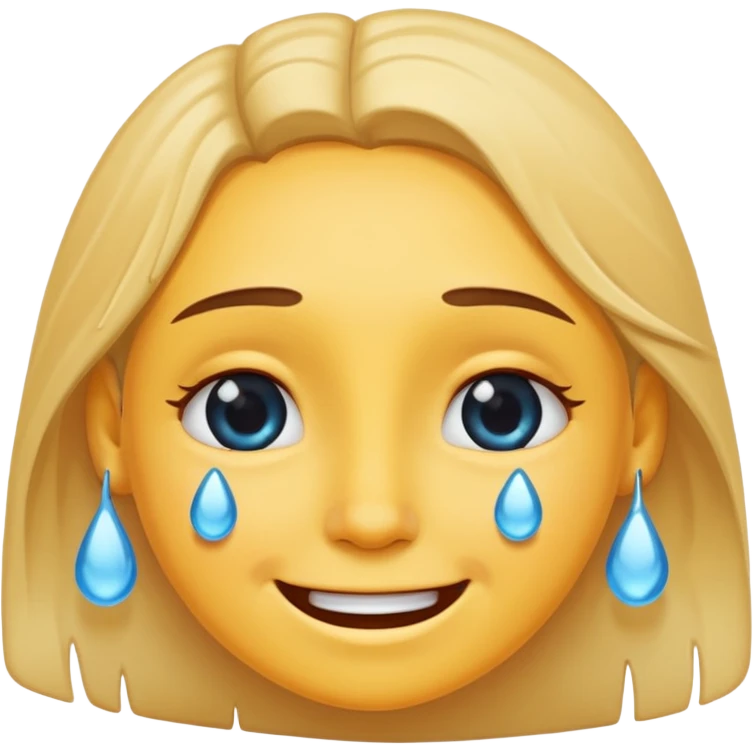 웃으면서 우는 얼굴 emoji