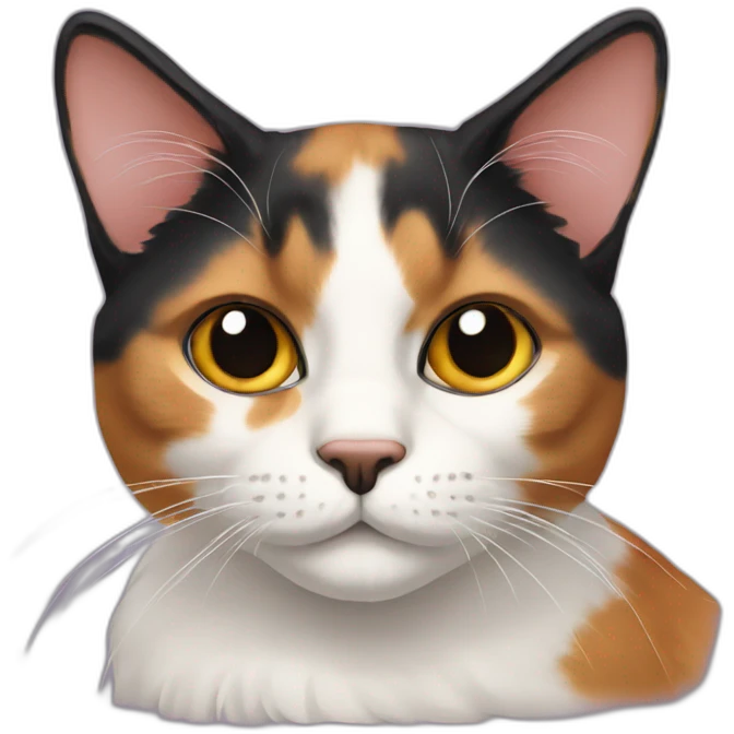Two calico cat emoji