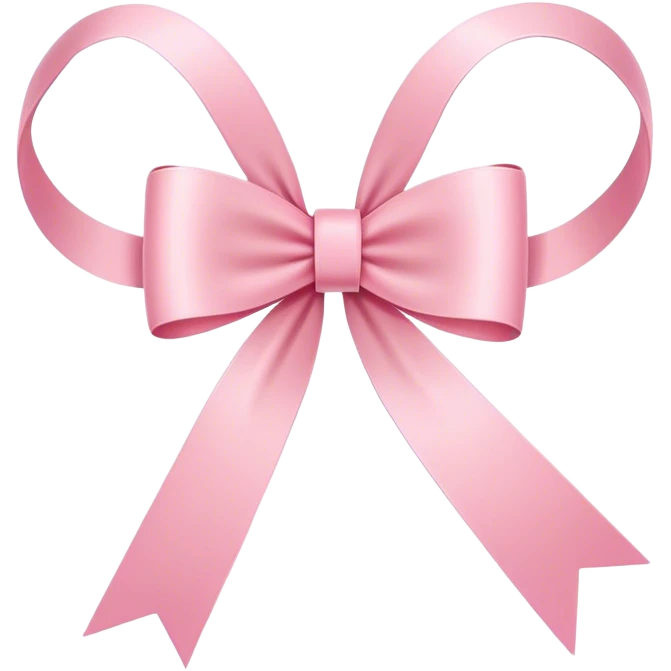 Super ultra-thin and stretched ribbon bow, as narrow as possible, single loop, no extra loops, no fluffy or rounded shapes, only one long and sleek ribbon, delicate, minimalist, NO DOUBLE LOOPS, NO THICKNESS, ONLY A SINGLE SLIM LINE pink emoji
