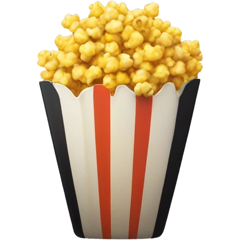 🍿 Popcorn in black and yellow
 emoji