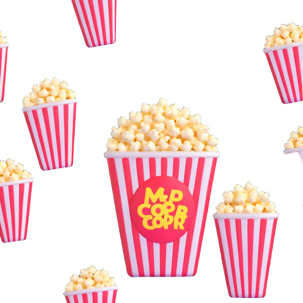 popcorn and soda emoji