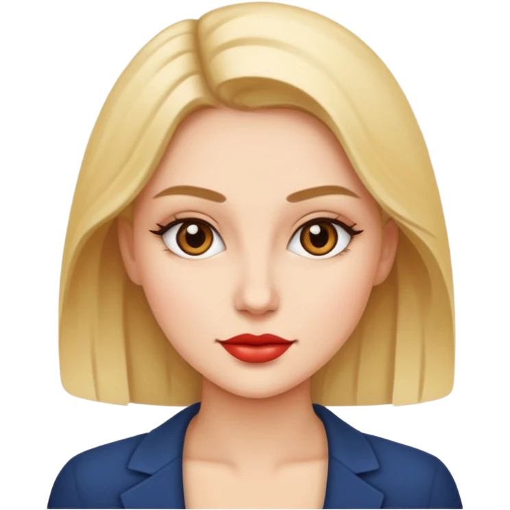 Stylish woman face emoji