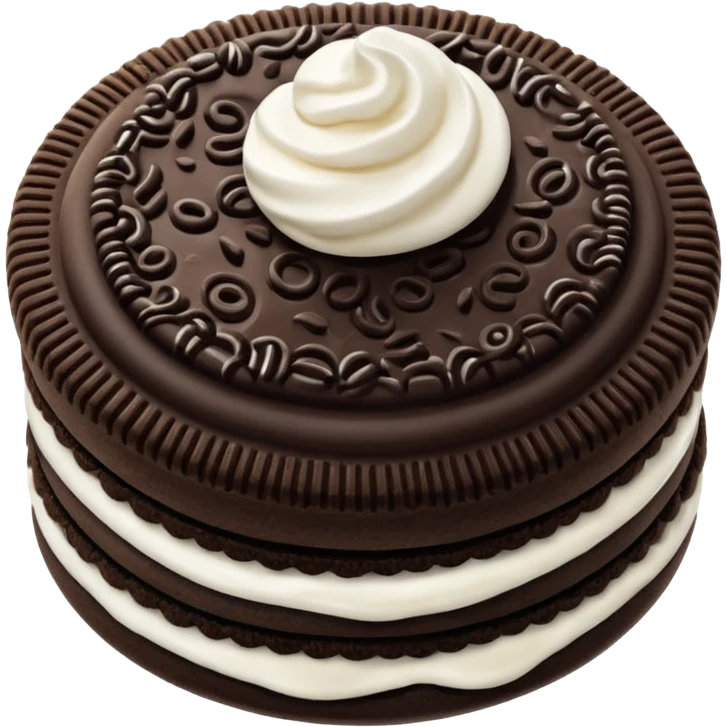 Una galleta oreo emoji