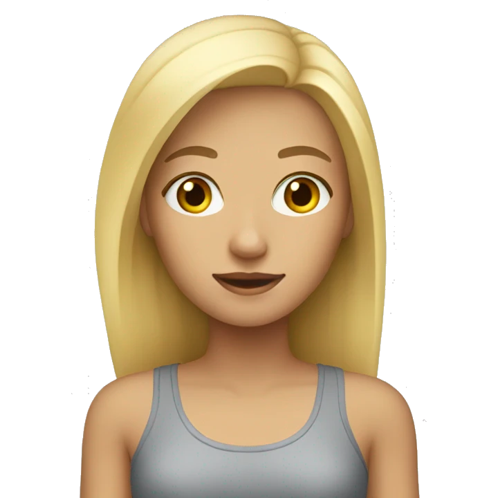 blonde girl emoji