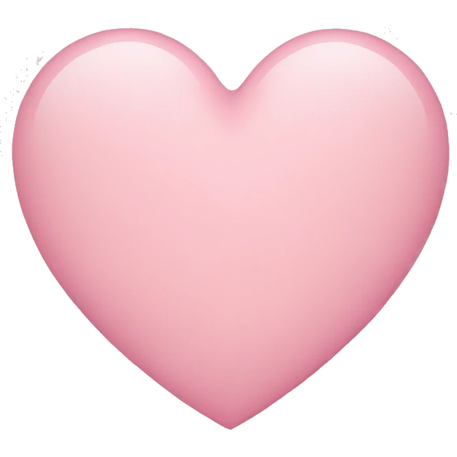 Light pink heart  emoji
