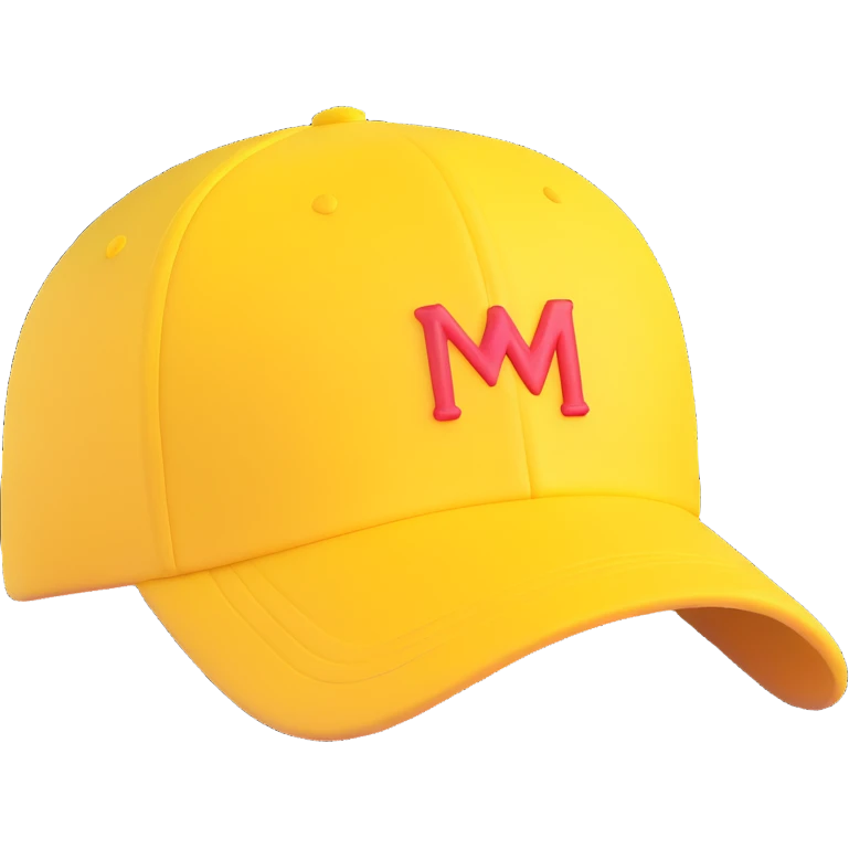 yellow baseball cap emoji