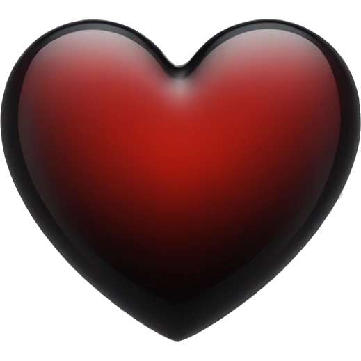 red black glass heart emoji