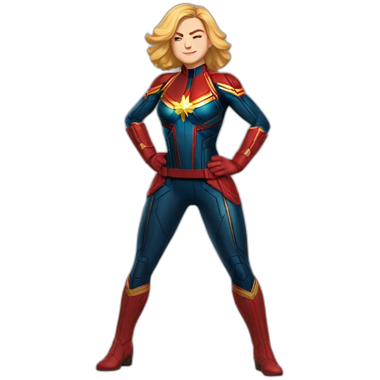 Captain Marvel fullbody emoji