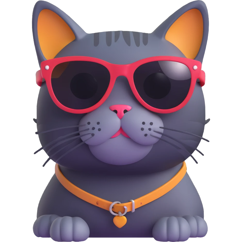 cat wearing sunglasses emoji