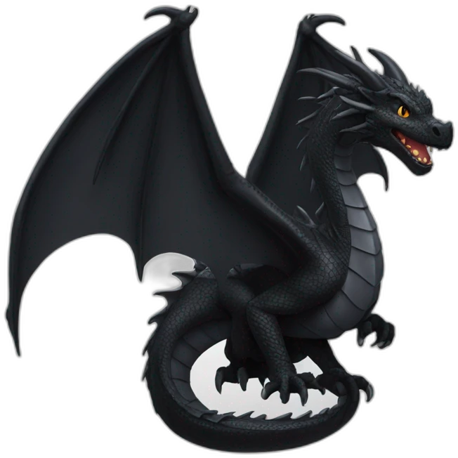 Black dragon emoji