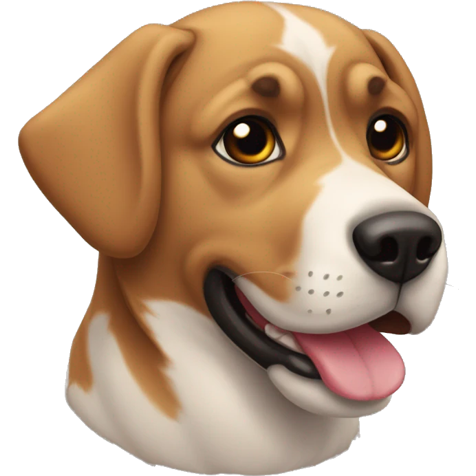 perro con anteojos negros grandes saludando emoji