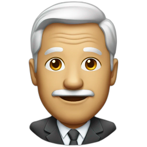 old American businessman emoji