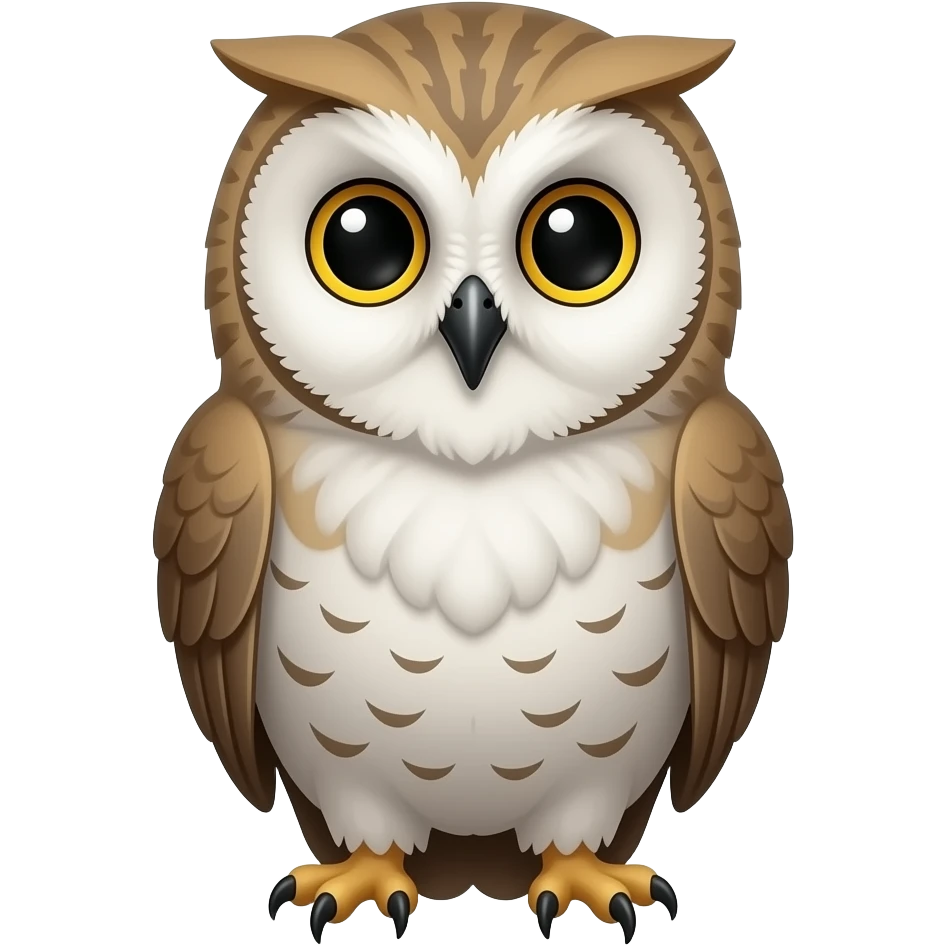 Make me a owl replace the owl head with a cat head remove the mouth and replace it with the cat mouth emoji