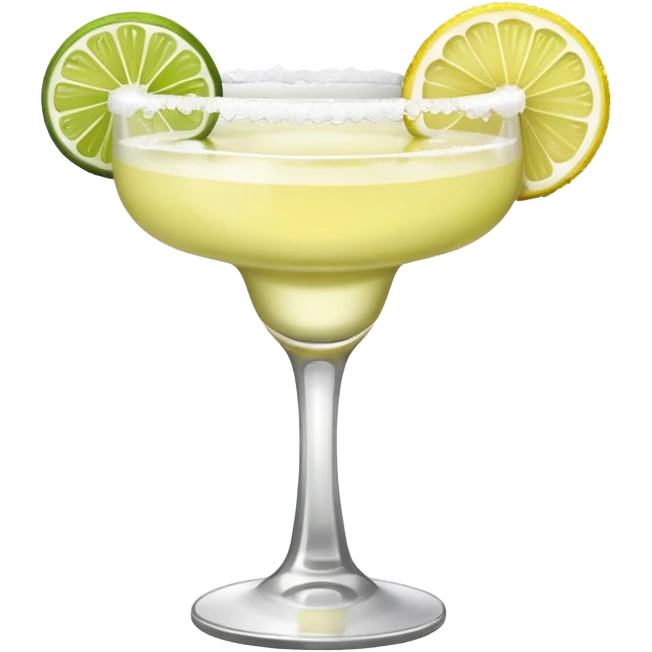 a classic margarita cocktail only one lemon  emoji