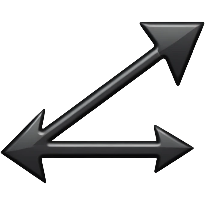 down arrow, bold and filled, minimal design emoji