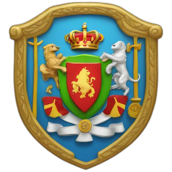 A coat of arms with an $ in the middle emoji