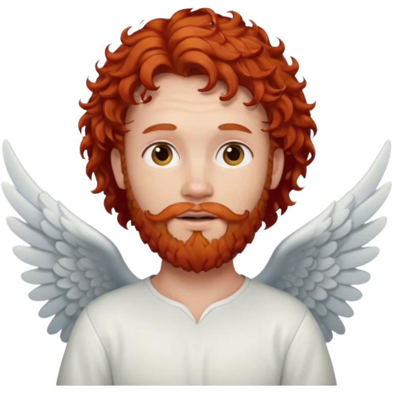 angel with red curly hair and red beard emoji