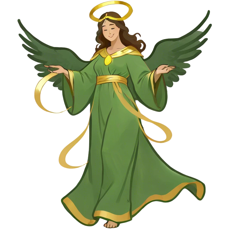 An angel  emoji